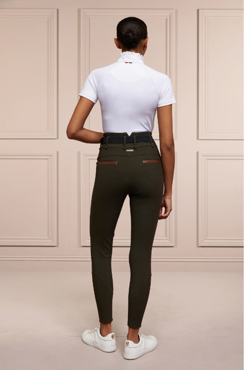 Holland Cooper Thermal Heritage Breeches - Dark Olive-4